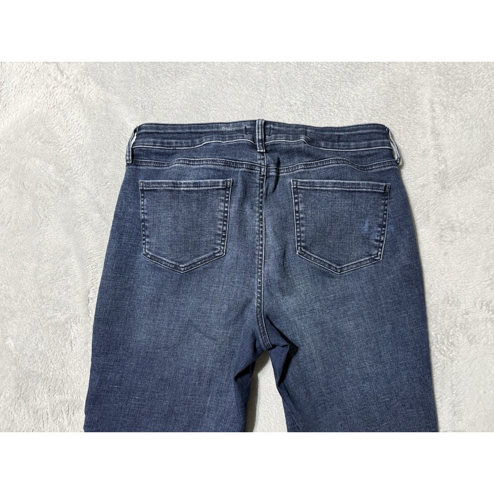 NYDJ Jeans Womens 10 Blue Marilyn Straight Medium Wash Stretch Denim 32x31 - Picture 8 of 9